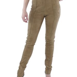 - POLO RALPH LAUREN WOMENS SUEDE PLEATED SKINNY PANTS sz XL